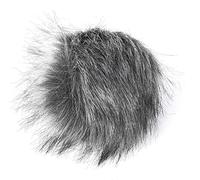 Jonlaki Universal Professional Artificial Fur Microphone Windshield Cover for Outdoor Recording (Second generation windproof and hair-free - small)