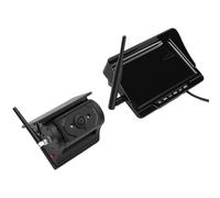 Jonlaki Wireless Backup Camera, Magnetic Solar Powered 1080P HD with 7in Display No Wiring Installation, for Truck Pickup Trailer RV