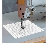 Jonnick Improved Version Quilting Slider Mat with Tacky Back - Free Motion Quilting Accessories-Grid Marked Make Sewing Easier (White, 11.8"X7.87")