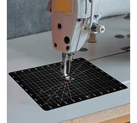 Jonnick Improved Version Quilting Slider Mat with Tacky Back - Free Motion Quilting Accessories-Grid Marked Make Sewing Easier (Black, 11.8"X7.87")