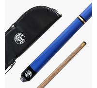 Jonny 8 Ball 57 Inch BLUE TRIAD 3 Section Ash Pool Snooker Cue WITH SOFT CASE