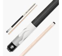 Jonny 8 Ball 58 Inch FLAME 2 Piece Steel Joint Snooker Pool Cue with Maple Shaft & 11mm Tip - American Style