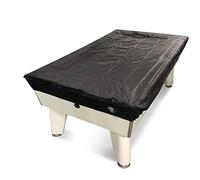 Jonny 8 Ball 6ft Fitted Nylon Snooker Pool Table Cover - For 6 Foot Tables - Red - Protects Against Sunlight, Spills & Dust (Black)