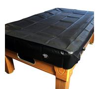 Jonny 8 Ball 7ft Fitted Heavy Duty Leatherette Snooker Pool Table Cover - For 7 Foot Tables - Black - Protects Against Sunlight, Spills & Dust