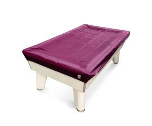 Jonny 8 Ball 7ft Fitted Nylon Snooker Pool Table Cover - For 7 Foot Tables (Burgundy)