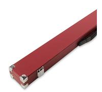 Jonny 8 Ball Funky Chalk 2 Piece Snooker Pool Cue Case For Centre Joint Cues With Reinforced Corners and Foam Lined with Chalk Compartment (Burgundy)