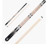 Jonny 8 Ball HARPOON 58 Inch 2 Piece Centre Joint American Pool Cue with Birch Shaft and 13mm Layered Leather Tip (Cream Cue Only)