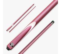 Jonny 8 Ball Inferno 57 Inch 2 Piece Centre Joint Graphite Fibreglass Low Deflection Snooker and Pool Cue with 9.5mm Layered Green Tip (Pink)
