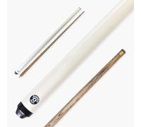 Jonny 8 Ball JET 57 Inch 2 Piece Centre Joint Ash Snooker Pool Cue - 10mm Tip (White)