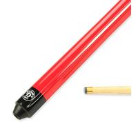 Jonny 8 Ball JET JUNIOR 36 inch 2 Piece Centre Joint Kids Ash Snooker Pool Cue - 10mm Tip (Red)