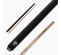 Jonny 8 Ball Jet Junior 42" 2-Piece Ash Snooker & Pool Cue - 10mm Elk Master Tip, Compact Design (Black)