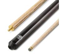 Jonny 8 Ball Metallic E-Series 2 Piece Snooker & Pool Cue - Ash Shaft, 9.5mm Tip - Gloss Finish - Centre Joint (Black, 48 Inch (Kids))