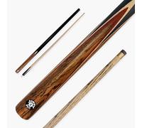Jonny 8 Ball NEEDLE 57 Inch 2 Piece Centre Joint English Pool Cue 9mm tip with Slim Tapered Ash Shaft (Red)