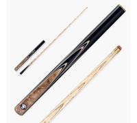 Jonny 8 Ball Pearl Series 57 Inch ¾ Joint Hand Spliced Premium English Pool Cue with Professional Red Layered Pro Tip (Gold Burl)