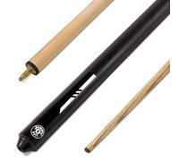 Jonny 8 Ball RISS 57 Inch 2 Piece Centre Joint English 8 Ball Pool Cue with Ash shaft and 8.5mm Elk Master Tip (Black Knight)