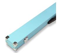 Jonny 8 Ball SKY BLUE Reinforced Corners 2pc Snooker Cue Case For Centre Joint Snooker And Pool Cues Foam Lined with Chalk Compartment