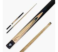Jonny 8 Ball Traditional Range 57 Inch ¾ Jointed Snooker English Pool Cue with 9mm tip + 6 Inch Mini Butt (Green Half Moon)
