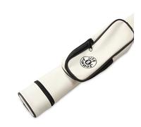 Jonny 8 Ball Two Tone Oval Snooker Pool Cue Case - Holds One 2-Piece Centre Jointed Cue, Removable Accessory Pocket