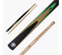Jonny 8 Ball VANQUISH 42 Inch 2 Piece Centre Jointed Junior Kids Snooker Pool Cue 10mm Tip (Green)