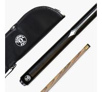 Jonny 8 Ball WHITE SPEAR 57 Inch 2 Piece Centre Jointed Snooker Pool Cue with 9.5mm Tip (Cue + Soft Case)