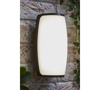 Jonny Curved Matte Black IP54 LED Outdoor Wall Light ValueLights Black One Size
