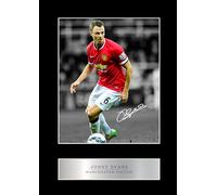 Jonny Evans Pre Printed Signature Signed Mounted Photo Display #1 Printed Autograph Picture 10x8 Inch Mount