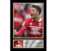 Jonny Howson Middlesbrough FC Signed Autographed Portrait Poster Print - Football Memorabilia Gift for Fans & Collectors, A4 Poster Print (297x210mm)
