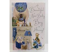 Jonny Javelin A Beautiful New Baby Boy Hooray Card