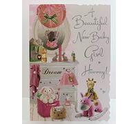 Jonny Javelin A Beautiful New Baby Girl Hooray Card