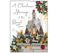 Jonny Javelin A Christmas Message Card - Festive Mantelpiece