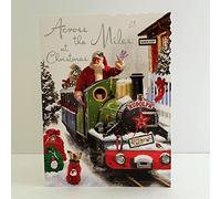 Jonny Javelin Across The Miles At Christmas Card Santa Train, brown|black|white|beige