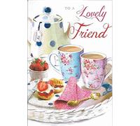 Jonny Javelin Afternoon Tea Lovely Friend Birthday Card
