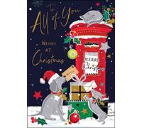 Jonny Javelin All Of You Merry Christmas Card Dogs Post Box