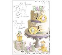 Jonny Javelin Baby Shower Elephant Cake Card