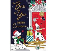 Jonny Javelin Both Of You Merry Christmas Card Dalmatians