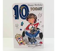 Jonny Javelin Boy Age 10 Happy Birthday Card - Boy Gaming