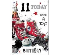 Jonny Javelin Boy Age 11 Today Have A Top Birthday Card - Gaming