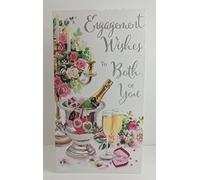 Jonny Javelin Champagne Flowers Engagement Card
