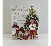 Jonny Javelin Special Great Granddaughter Christmas Time Card