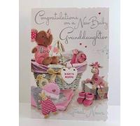 Jonny Javelin Congratulations On A New Baby Granddaughter Great News Card