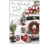 Jonny Javelin Dad Christmas Card Packed Car