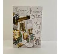 Jonny Javelin Diamond Anniversary Card - for Special Couple - 60 Years