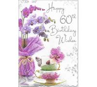 Jonny Javelin Flowers Age 60 Birthday Card