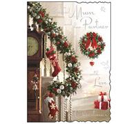 Jonny Javelin Mum and Partner with Love Christmas Card