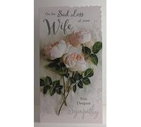 Jonny Javelin On The Sad Loss of Your Wife with Deepest Sympathy Card - Pink Rose