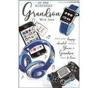 Jonny Javelin On Your Birthday Grandson Card - Gaming