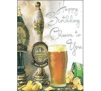 Jonny Javelin Open Male Birthday Card (JJ1689) Pub Beer & Crisps 7.25" x 5.5" Code V210