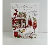 Jonny Javelin Son And Daughter In Law Christmas Card Large Size