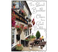 Jonny Javelin Special Brother Cheers To A Great Birthday Card - Traditional Pub
