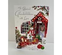 Jonny Javelin Special Grandchildren Love Christmas Card Santa Train
